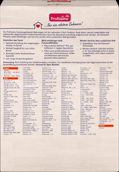 Produktbild dm Profissimo Staubsaugerbeutel PR 20 (4 x)