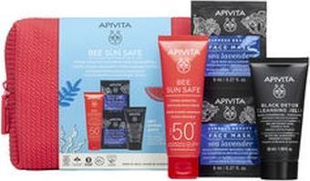 Immagine prodotto Apivita Bee Sun Safe Hydra Sensitive Soothing Facial Cream Spf50+ Case 5 Pieces (Crema solare, SPF 50+)