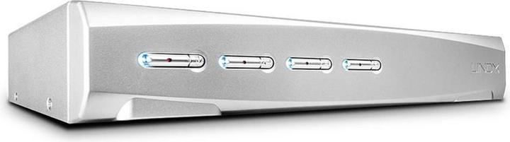 Image du produit Lindy Commutateur KVM 4 ports DisplayPort 1.2 Pro Audio USB 2.0