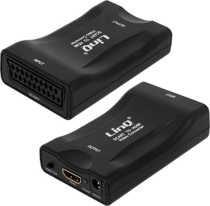 Actual product image LinQ 1080P SCART / HDMI video adapter, SCART-HDMI by - Black (HDMI, 5 cm)