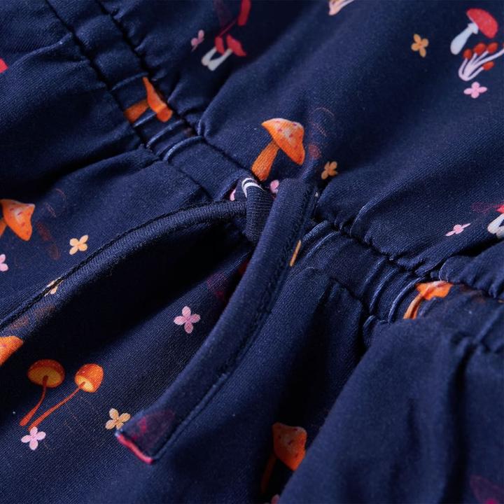 Actual product image VidaXL Children's dress navy blue 140,Material: 92 % cotton. 8 (140)