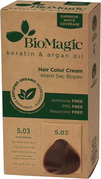 Biomagic Haarfärbemittel goldbraun (5,03) 250 g - Biomagisch (Hellgoldbraun (5.03))