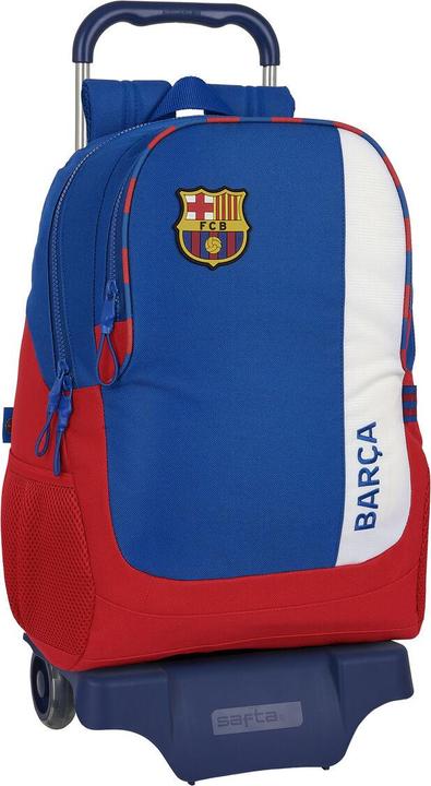 FC Barcelona Schulrucksack mit Rädern F.C. Barcelona Blau Granatrot 32 x 44 x 16 cm