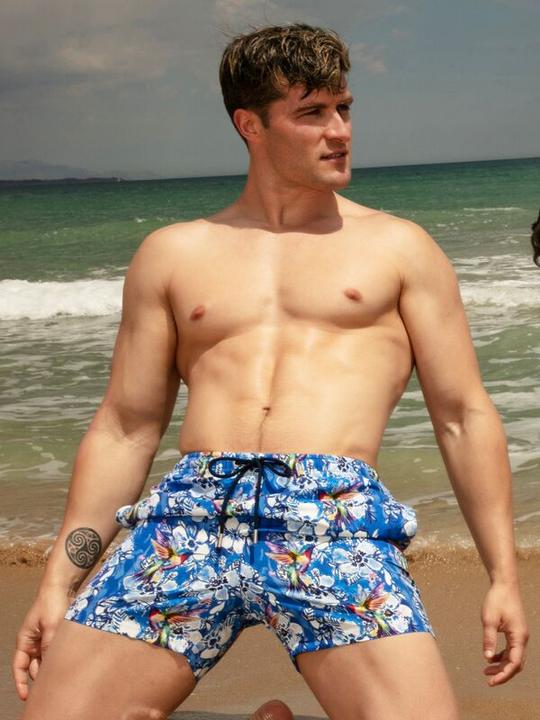 Produktbild HOM Badeshorts Beach Boxer Colibris (L)