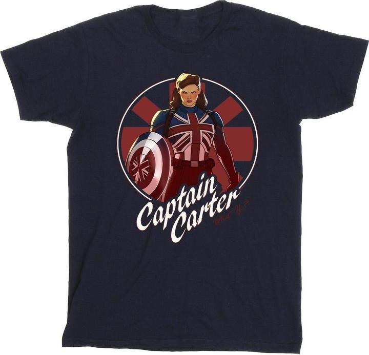 Actual product image Mens What If Captain Carter T-Shirt (L)
