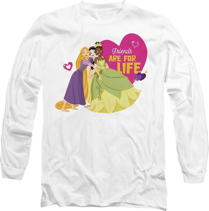 Produktbild Disney Princess Friends Are For Life TShirt Valentinstag (S)