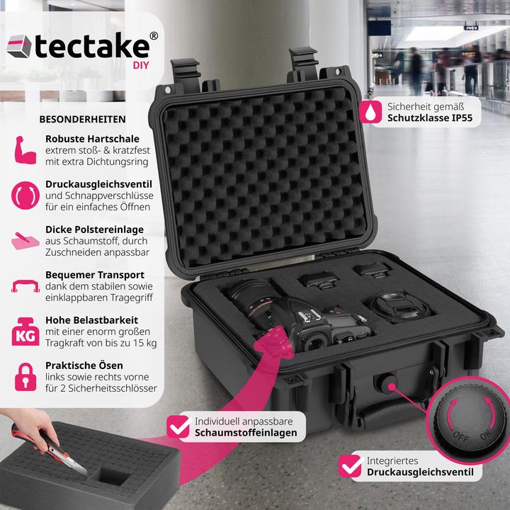 Produktbild tectake Fotokoffer Universalbox (Fotokoffer, 8.90 l)