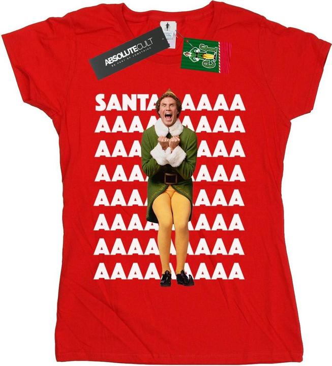 Elf Buddy Santa Scream TShirt (S)