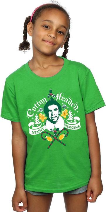 Actual product image Elf Girls Cotton Headed Ninny Muggins Cotton T-Shirt (128)