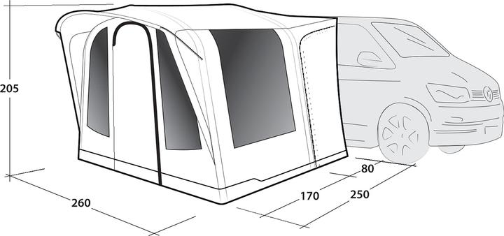 Image du produit Outwell Vorzelt Santa Monica Air, Fahrzeugtyp: Bus, Aufbauart (Auvent, 15 kg)