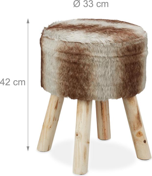 Actual product image Relaxdays Footstool