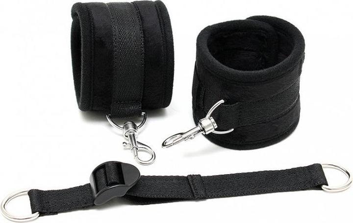 Actual product image Rimba Soft bondage ankle cuffs with spreader strap