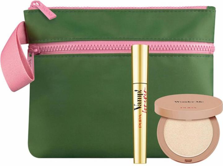 Actual product image Pupa Milano Vamp! Compact Highlighter Gift Set! Forever Mascara (Makeup set)