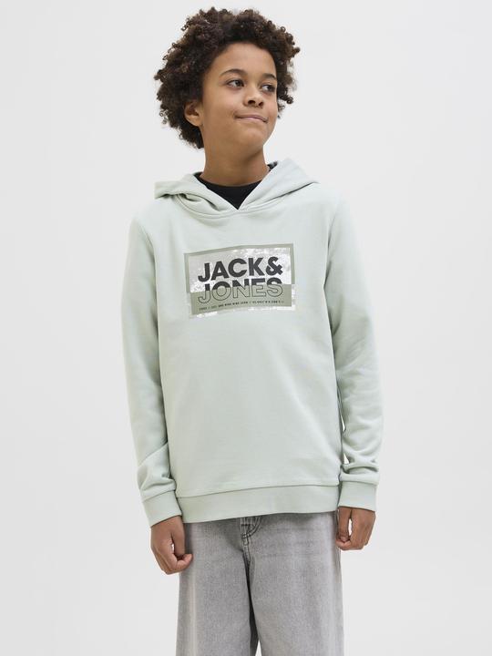 Produktbild Jack & Jones Jcologan Ss24 Print Sweat Hood Sn Jnr (128)