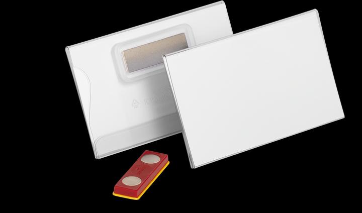 Immagine prodotto Durable Portanome in plastica rigida con magnete e guida antirotazione