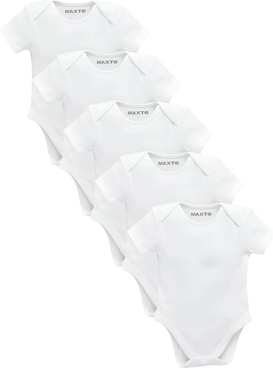 Immagine prodotto Maxte Body per neonati a maniche corte unisex in confezione da 5 pezzi (92)