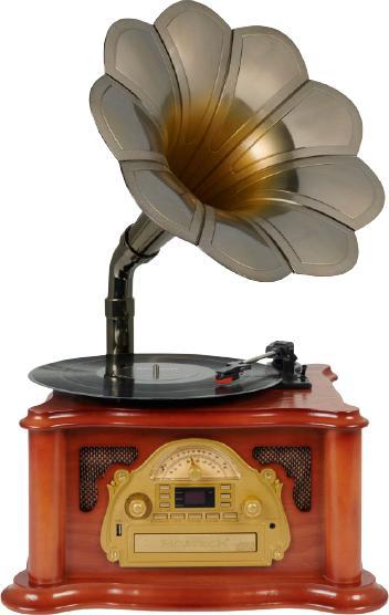 Actual product image Ricatech RMC360 Classic Music Center BT met hoorn (Semi-automatic)