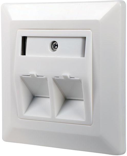 Produktbild Kathrein ESN 300 Kombi-Netzwerkdose Cat.6A 500MHz 10Gbit RJ45 LAN TV/SAT F