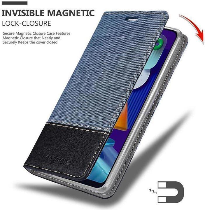 Produktbild Cadorabo Book Jeans Optik Cover (Samsung Galaxy A11, Samsung Galaxy M11)