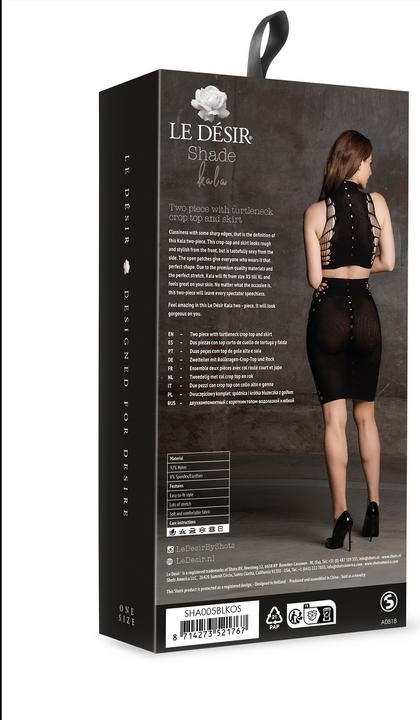 Produktbild Le Désir Kala XXXVII - Two Piece with Turtleneck, Crop Top and Skirt - One Size (One Size)