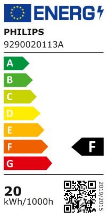Energy Label Philips LED fluorescent tube 1500mm, socket, neutral white (4001 (G13, 13 W, 2000 lm, 1 x, F)