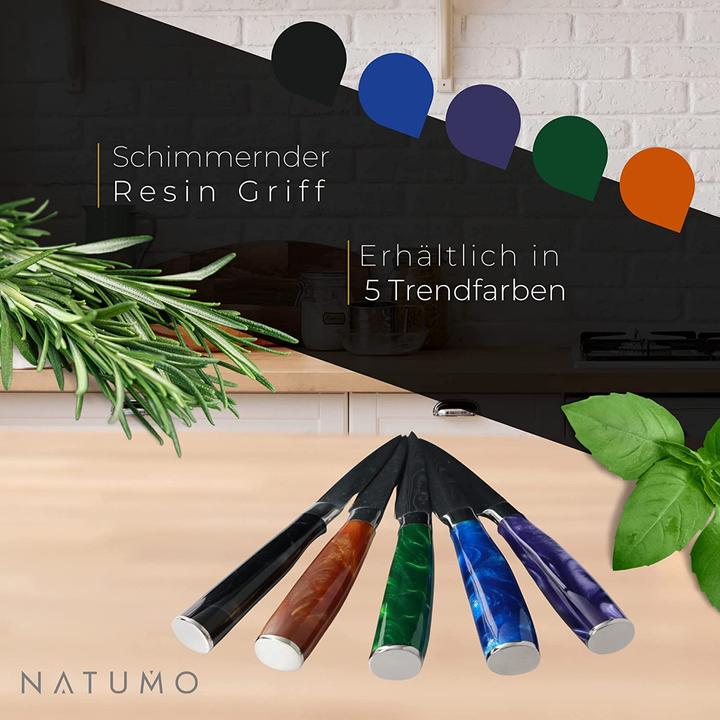 Produktbild Natumo Kuechenmesser Set 9-teilig in Lila