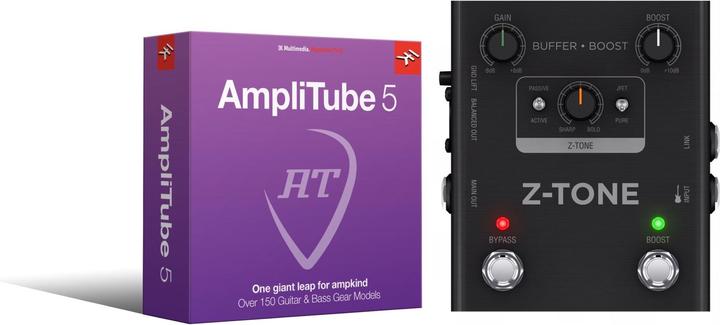 Image du produit IK Multimedia Z-TONE Buffer Boost + AmpliTube 5 Bundle (Contrebasse, Guitare)