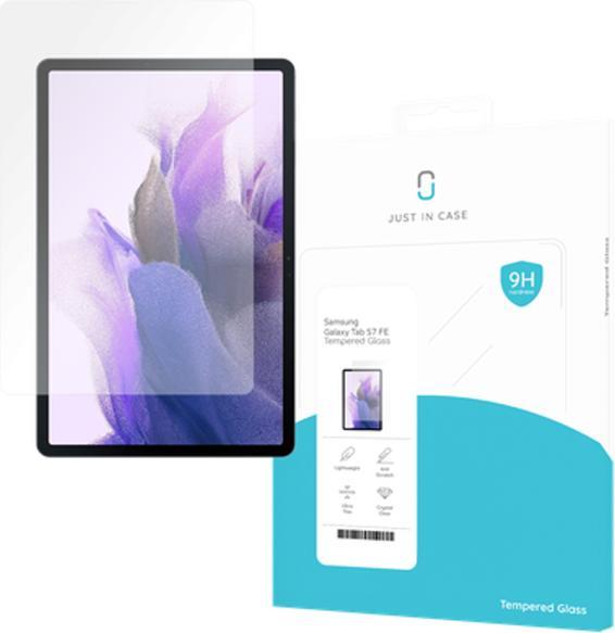 Productafbeelding Just in Case Geharde Glasheldere Schermbeschermer Samsung Galaxy Tab S7+/S7 FE/S8+ (1 Stuk, Galaxy Tab S7 FE)