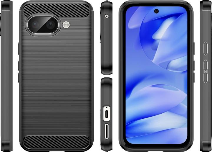 Image du produit Screenguard Carbon Brushed Soft TPU Hülle (Google Pixel 9a)