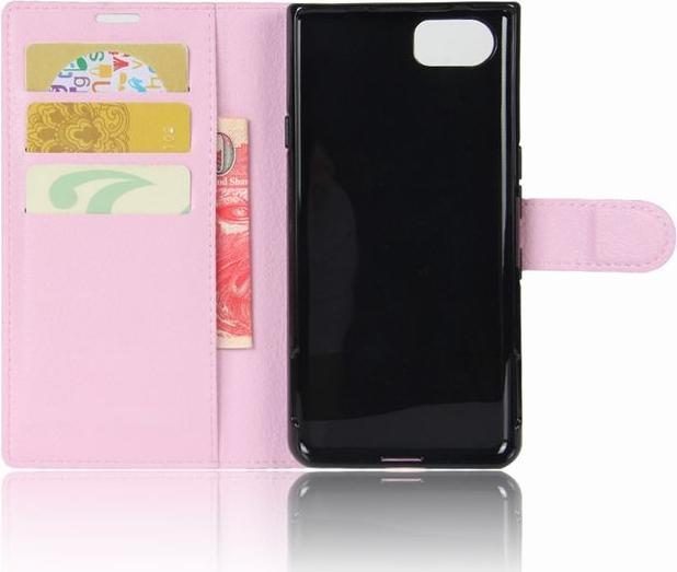 Produktbild Litchi Leder Bookcover (Blackberry KEYone)