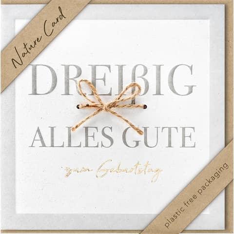 Actual product image BSB Birthday card number 30
