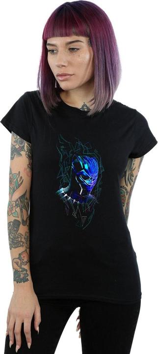 Immagine prodotto Femme/Les femmes - Maglietta in cotone con mascherina in nylon della Panthère noire (XXL)