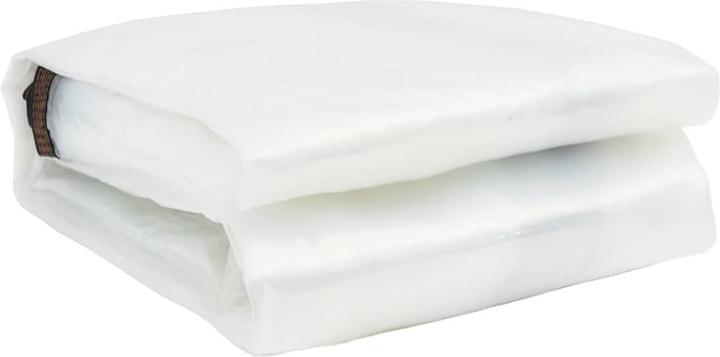 Actual product image VidaXL Transparent tarpaulin with eyelets 6x12 m polyethylene transparent tarpaulin (600 x 1200 cm)