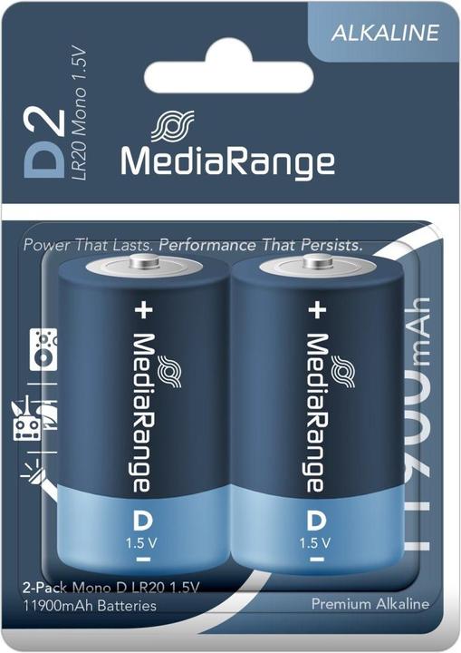 Actual product image MediaRange Premium Alkaline (2 pcs., D, 11900 mAh)