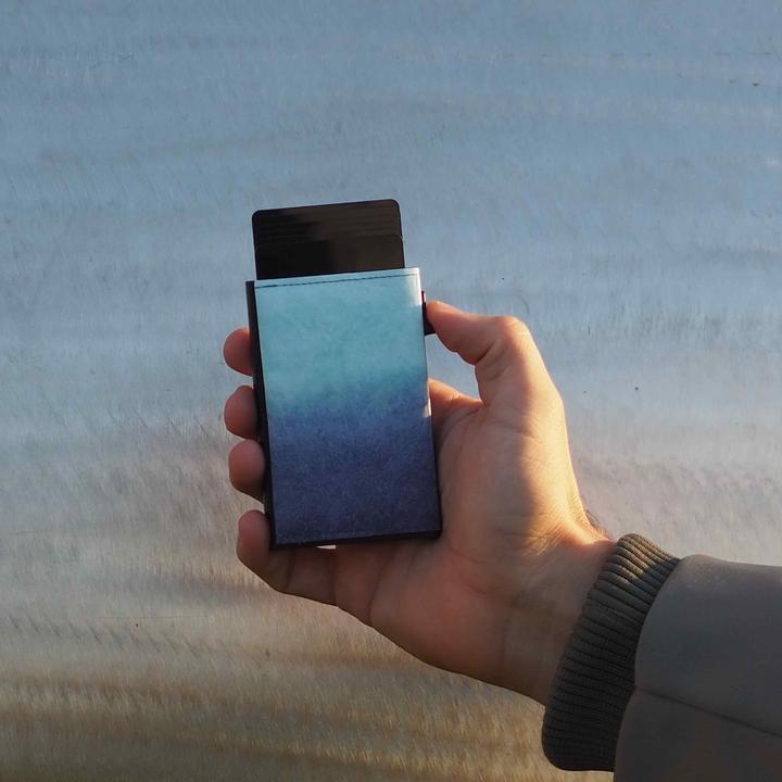 Produktbild Paprcuts RFID Alu Kartenetui Blue Lagoon