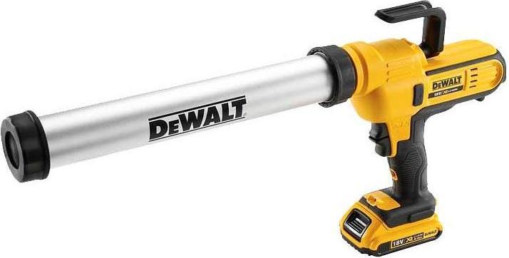 Actual product image DeWalt 18 V battery cartridge gun DCE580D1 with 2 Ah battery