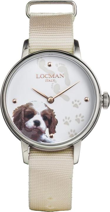 Produktbild Locman Italy Damenuhr 1960 Fantasy Dog Ref. F253A08S-00WHCA1NJ (Analoguhr, 32 mm)