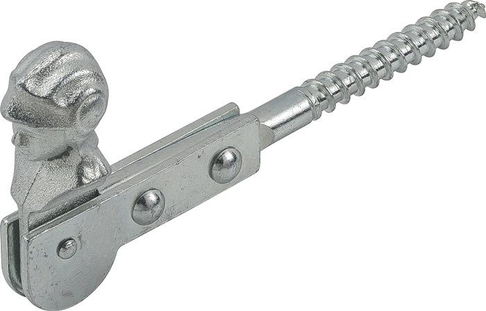 Image du produit Vormann Arrêt de volet Longueur 120 mm Acier zingué bleu avec tête de femme, à visser (1 pcs)
