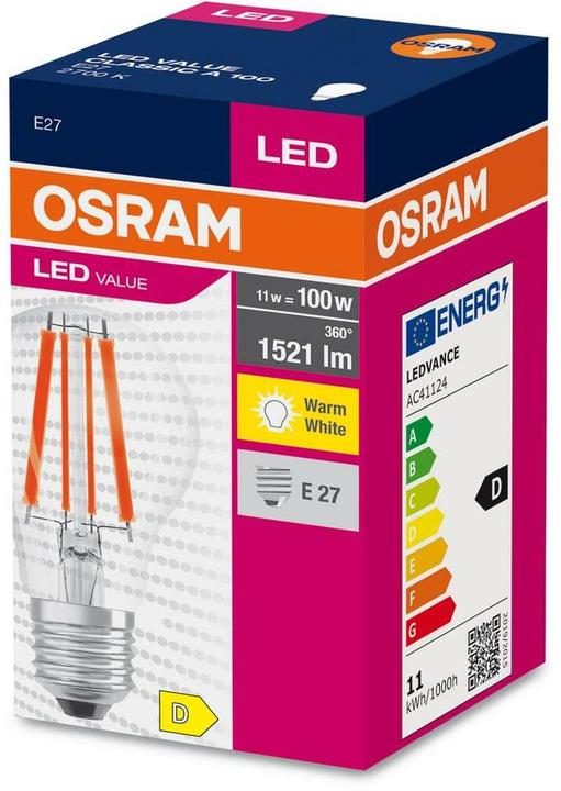 Immagine prodotto Osram Lampada a filamento LED (E27, 11000 W, 1521 lm, 1 x, D)