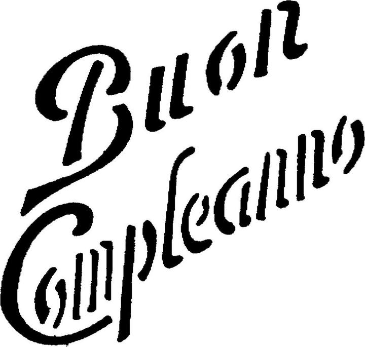 Actual product image Piazza Stencil for cake decoration Buon Compleanno D26cm