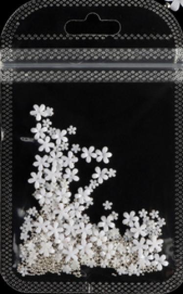 Produktbild Nagellack24 Strasssteine Blume (Silber)
