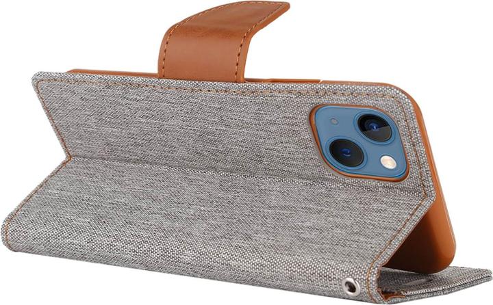 Actual product image iPhone 14 Plus - Canvas Fabric Case grey (Apple iPhone 14 Plus)