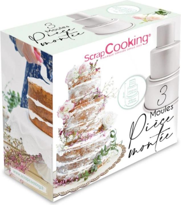 Immagine prodotto ScrapCooking Teglia per torta nuziale (3 pezzi) (18 cm)