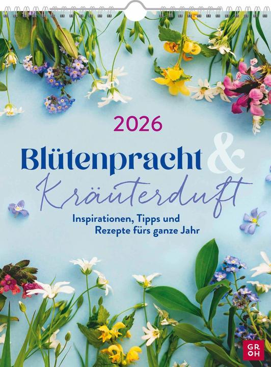 Actual product image Wochenkalender 2026: Blütenpracht und Kräuterduft (14 x 21 cm, Hardcover, German)