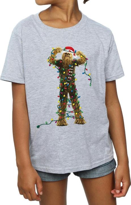 Image du produit Star Wars - T-shirt CHEWBACCA CHRISTMAS LIGHTS - Fille (140, 146)