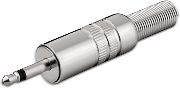 Actual product image Shiverpeaks 3.5 mm jack plug, mono, 2-pin, metal housing (22220510)