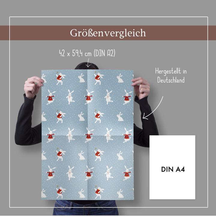 Produktbild Dabelino Geschenkpapier Set Weihnachten: Schneeh (Geschenkpapier, 4 x)