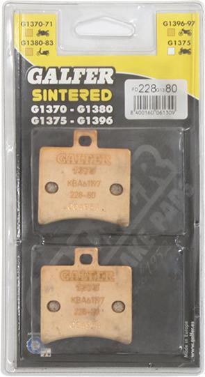 Immagine prodotto Galfer Bike G1380 FD228 (Metallo sinterizzato)