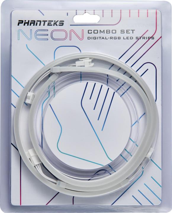 Phanteks Neon D-RGB LED Strip, Combo-Set, 40 cm (2 Stück) - weiss (RGB)
