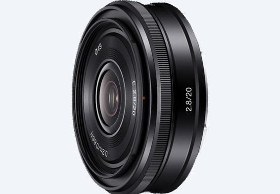 Actual product image Sony E 20mm f/2.8 E-Mount (Sony E, APS-C / DX)